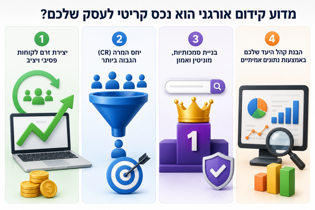קידום אורגני הוא נכס קריטי לעסק שלכם